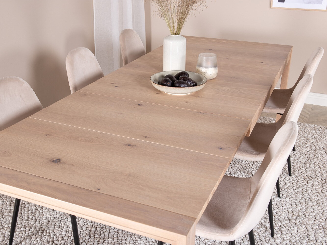 Borðstofusett Dallas 1632 (Eik)