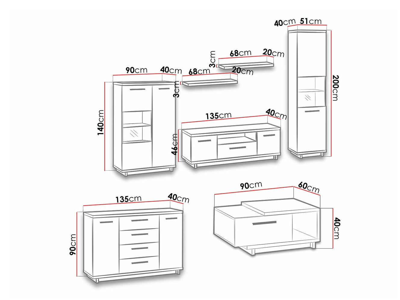 Stofusett Morlira 115