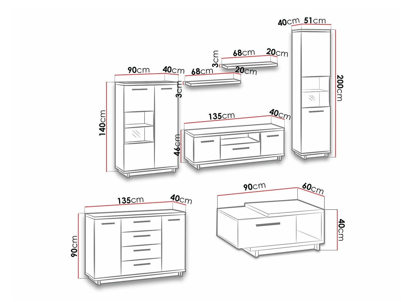 Stofusett Morlira 115