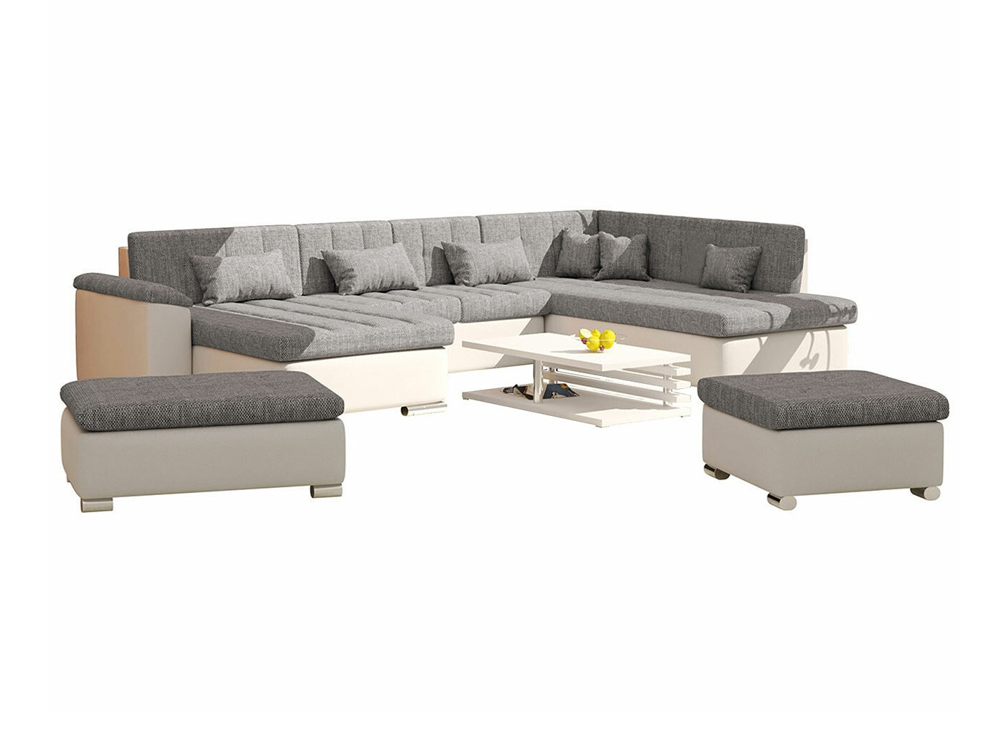 Bólstrað húsganasett Comfivo Gemma II (Soft 017 + Lawa 05)