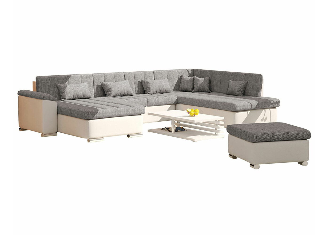 Bólstrað húsganasett Comfivo Gemma (Soft 017 + Lawa 05)
