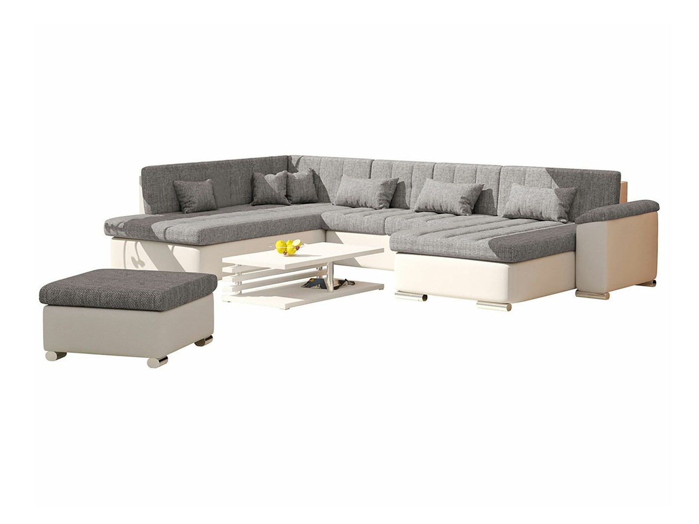 Bólstrað húsganasett Comfivo Gemma (Soft 017 + Lawa 05)