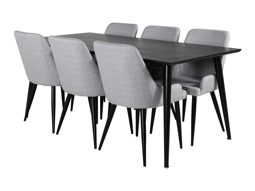 Borðstofusett Dallas 2599 (Svartur)