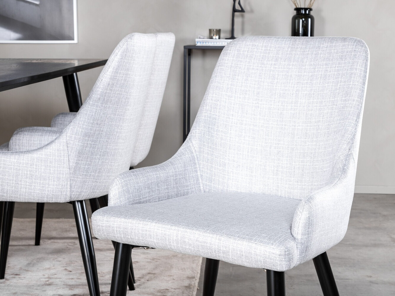 Borðstofusett Dallas 2599 (Svartur)