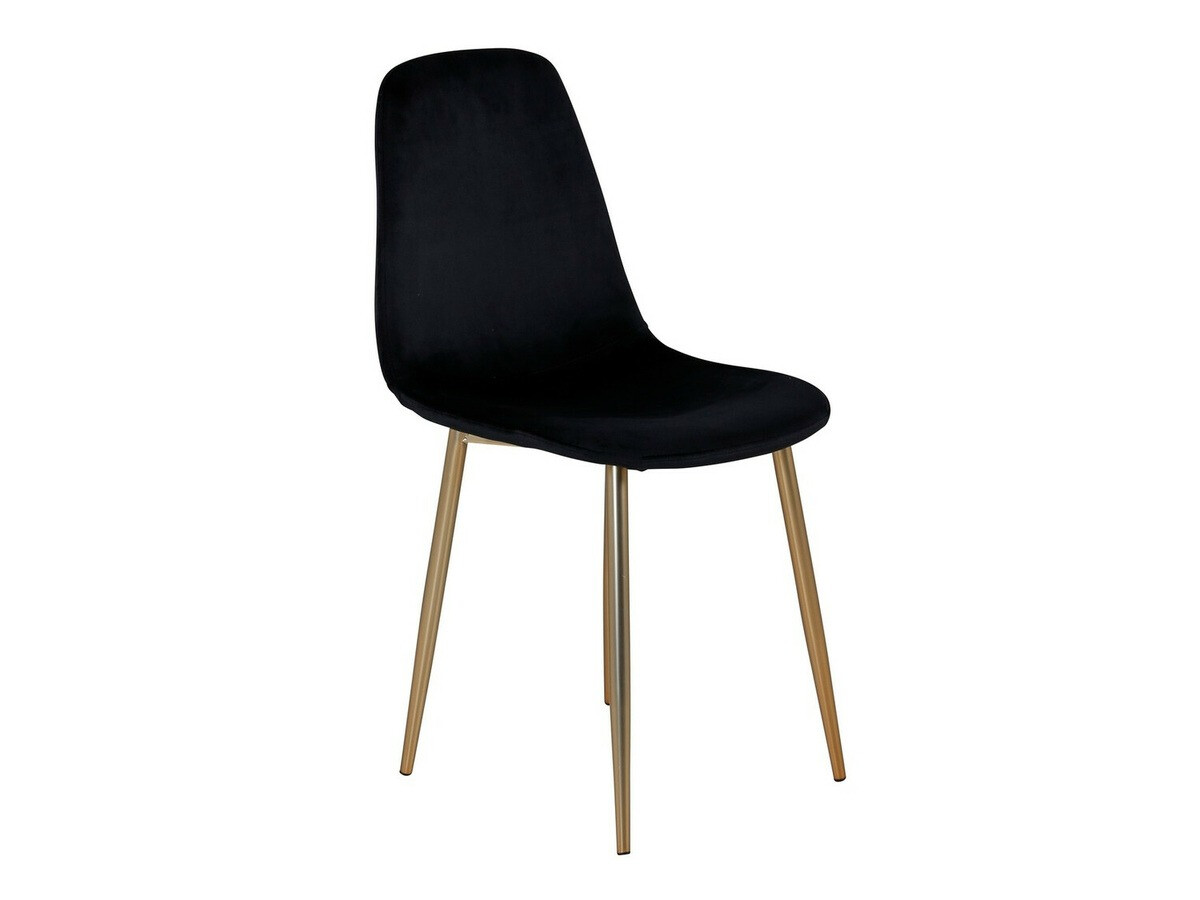 Borðstofusett Dallas 1220 (Svartur + Gylltur)