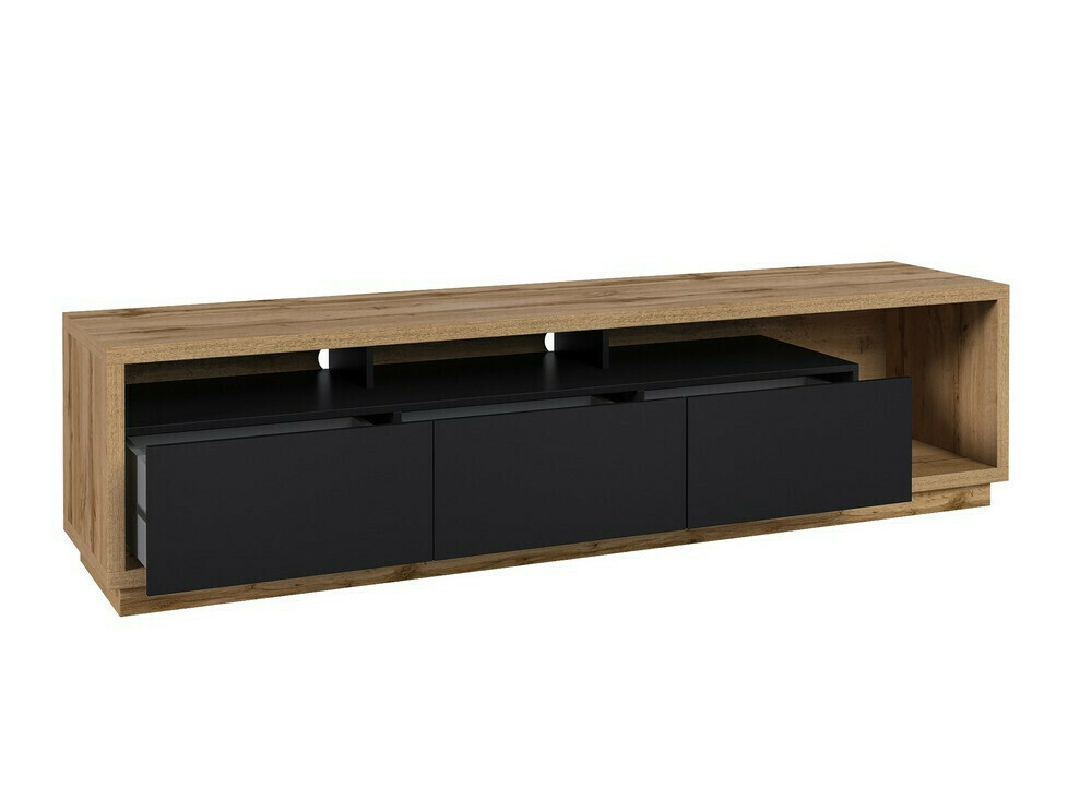 Stofusett Austin 360 (Wotan-eik + Svartur + Matt svart)