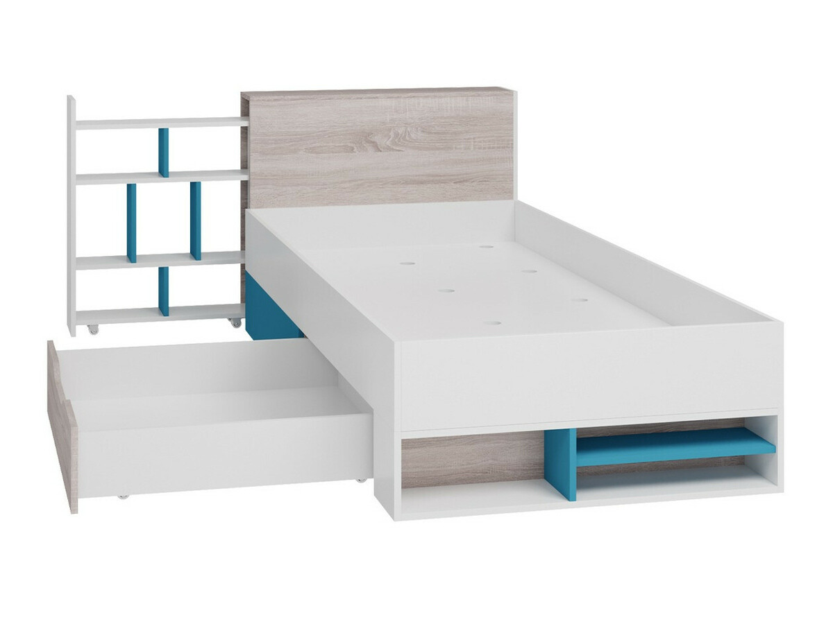 Barnaherbergissett Camteso 115 (Svartur + Eik + Beige)