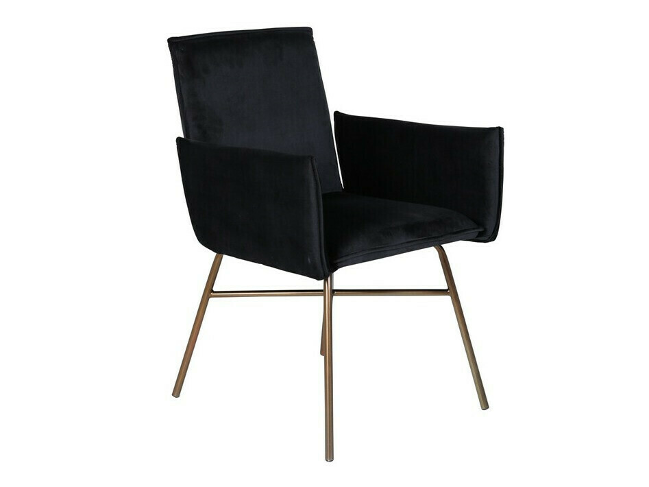Borðstofusett Dallas 3315 (Svartur + Kopar)