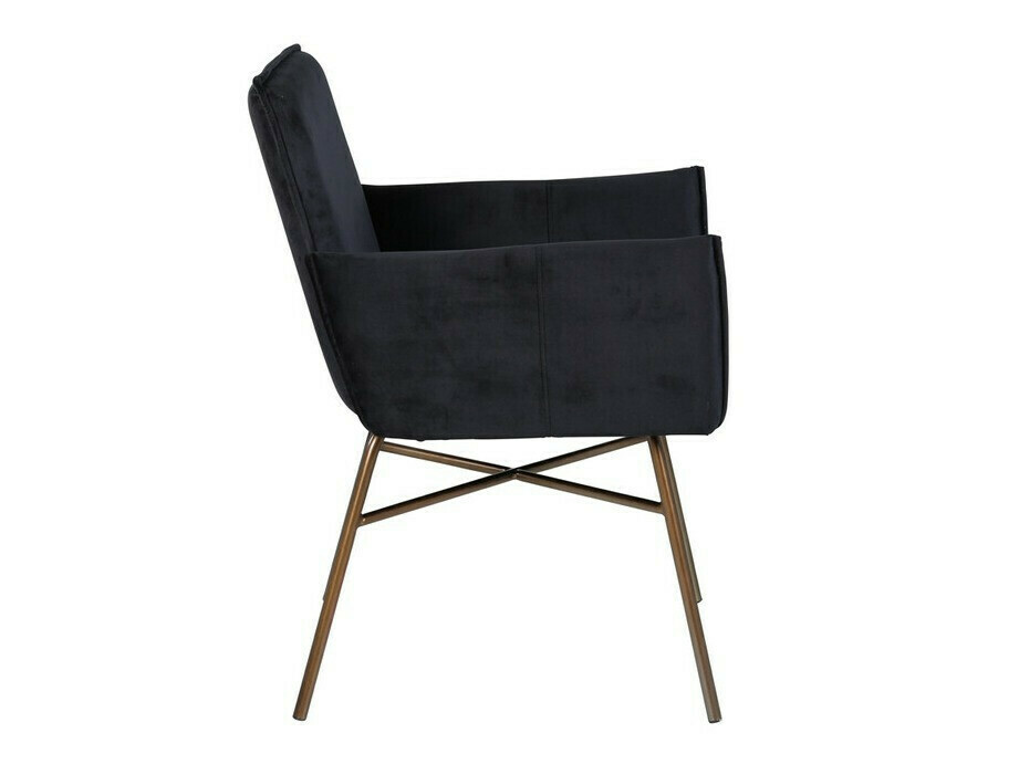 Borðstofusett Dallas 3315 (Svartur + Kopar)