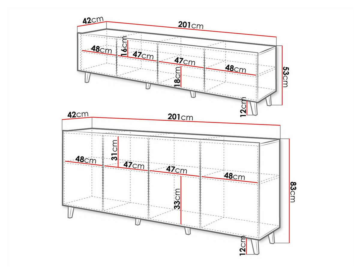 Stofusett Charlotte 182 (Svartur + Craft eik)