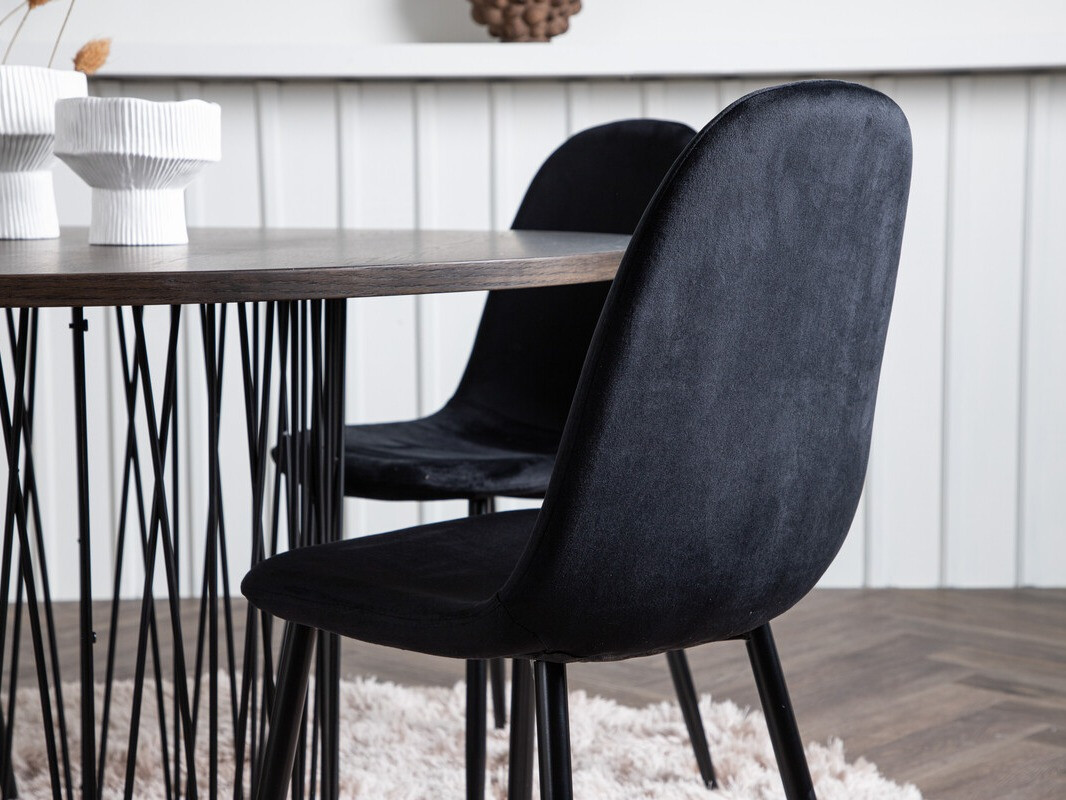 Borðstofusett Dallas 3370 (Svartur)