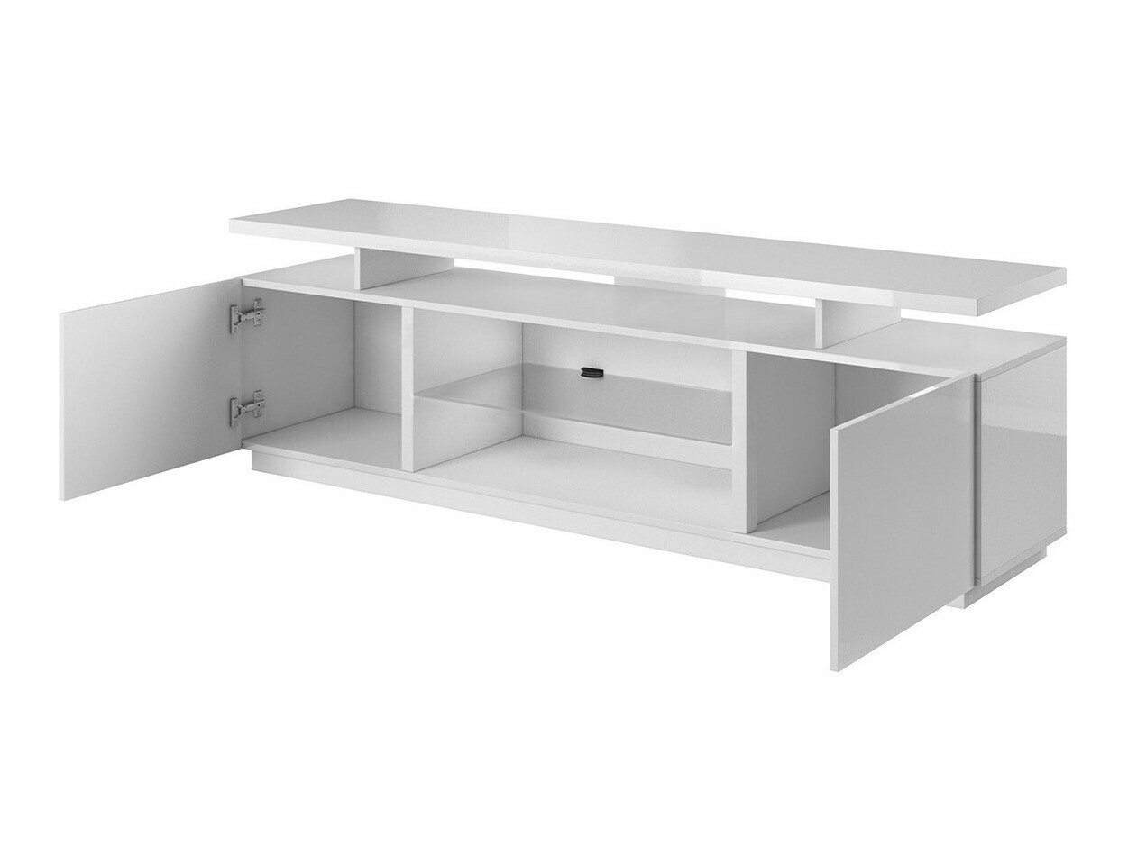 Sjónvarpsskápur Figura (Hvítur + Hvítt háglans)