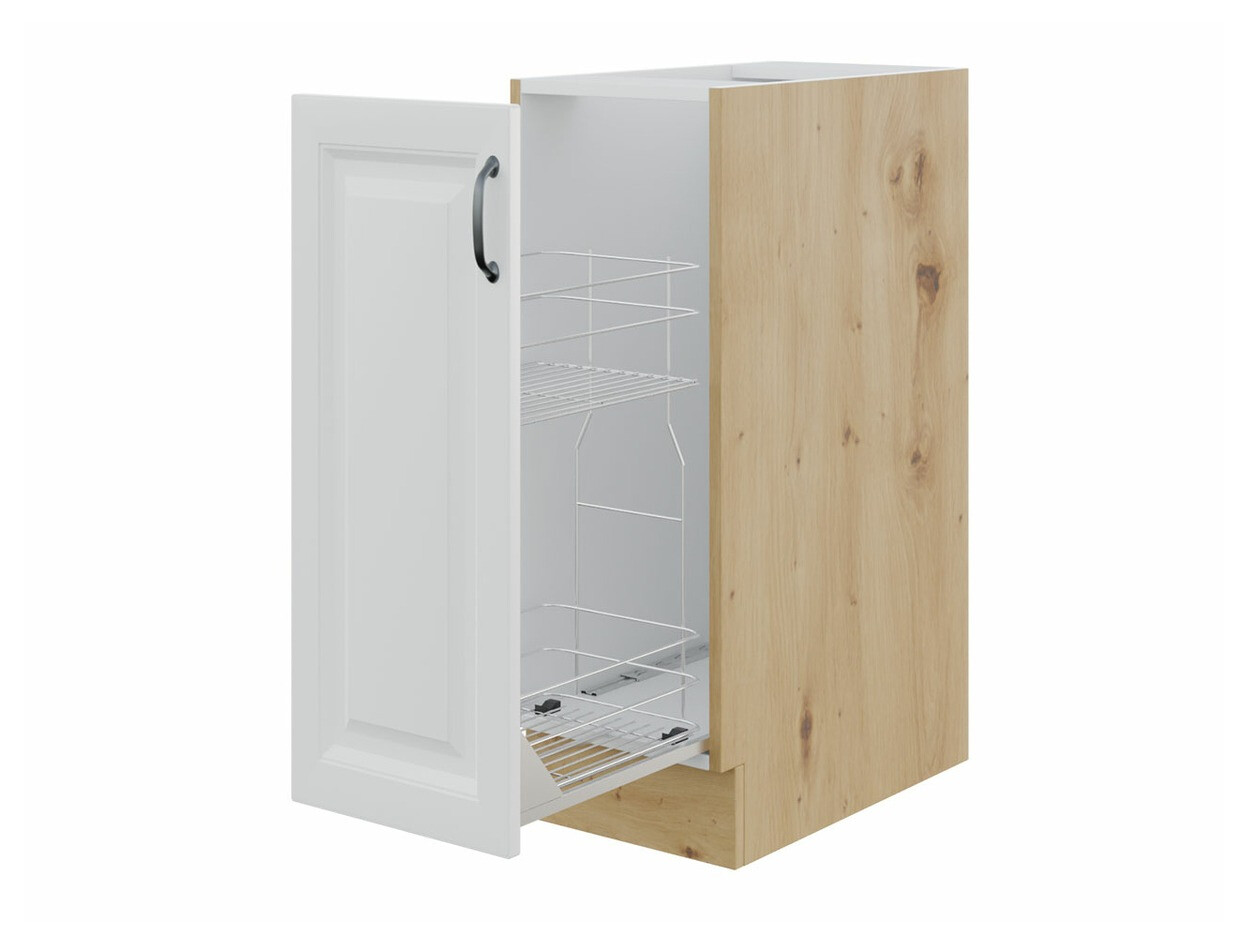 Skápaeining með útdraganlegri körfu Retro Grey 102