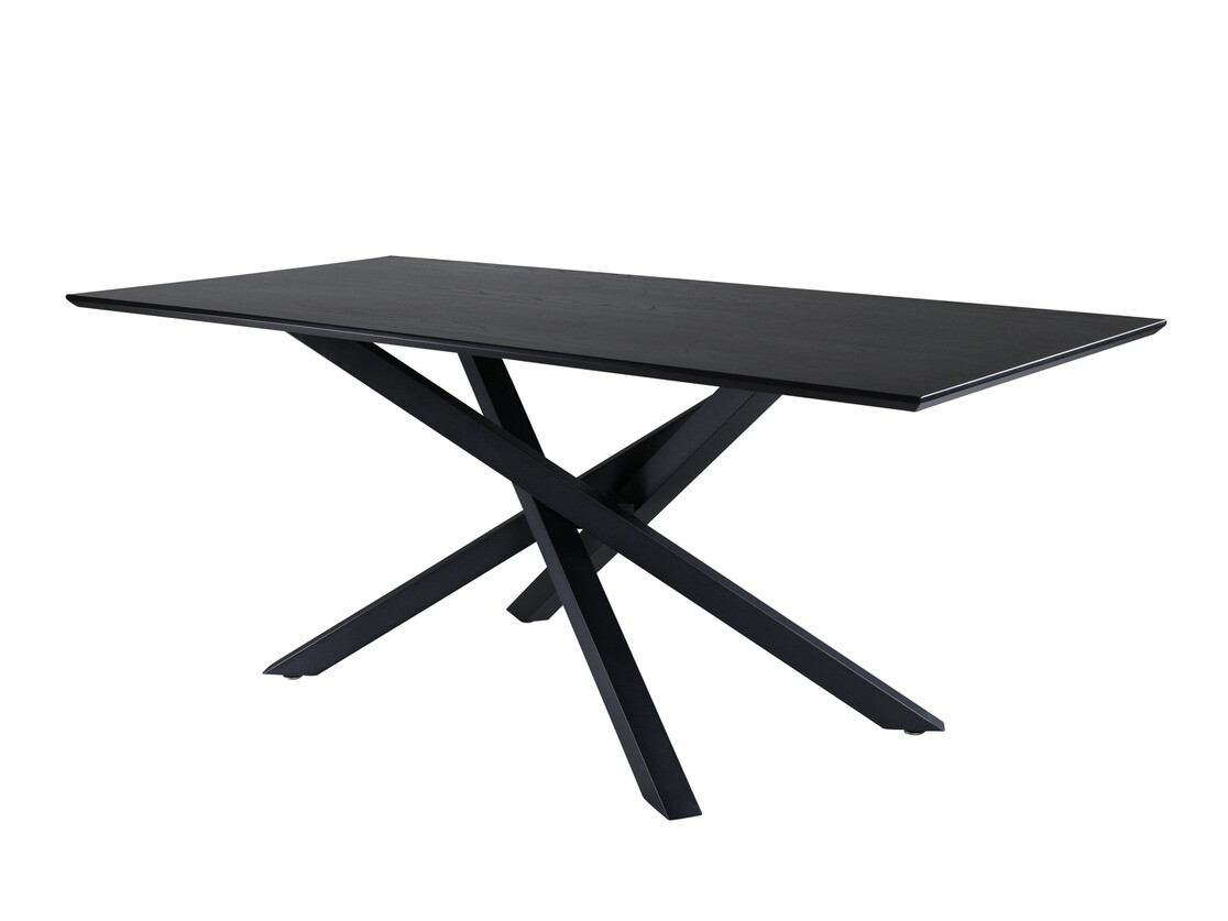 Borðstofusett Dallas 2703 (Svartur + Kopar)
