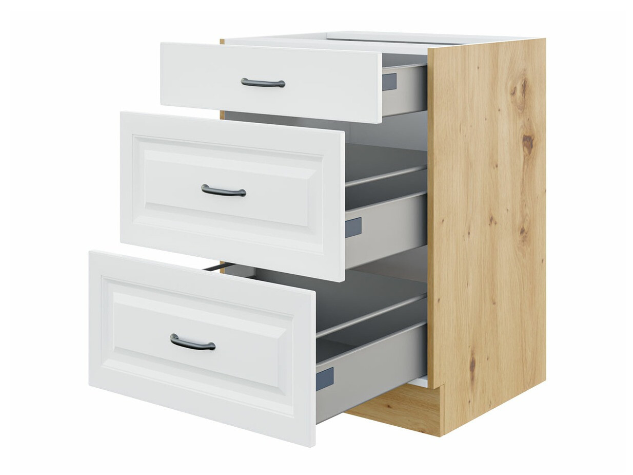 Skápaeining með skúffum Retro Grey 108