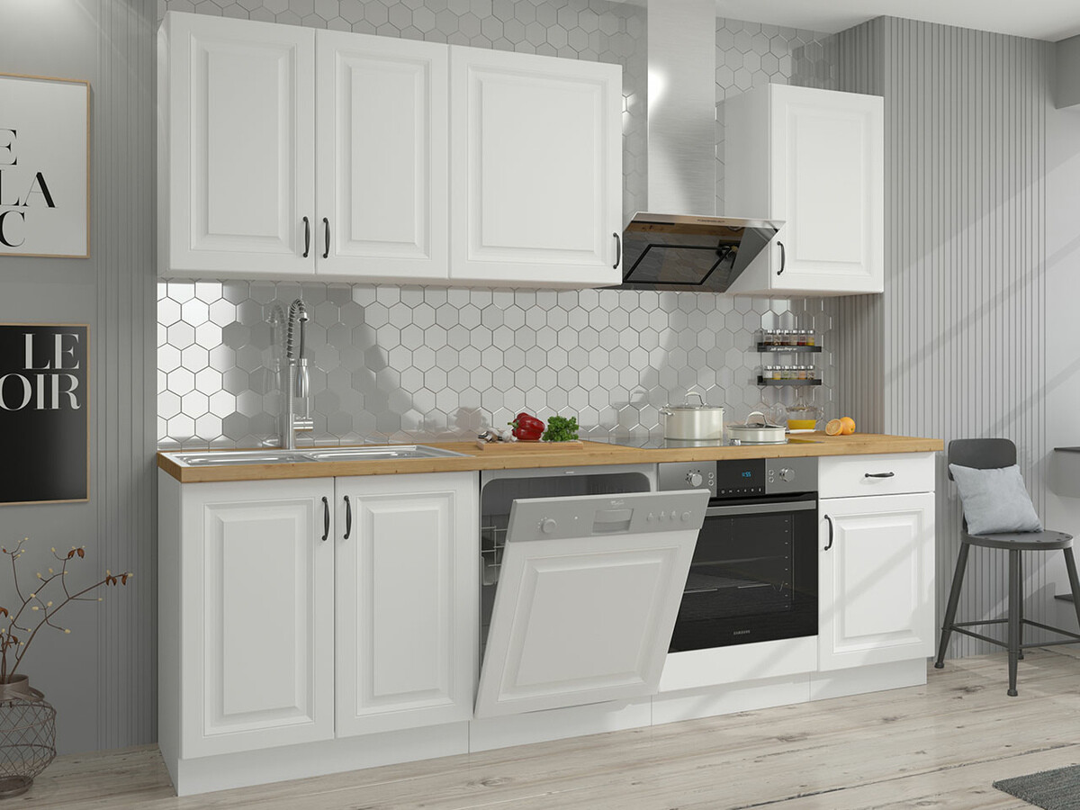 Skápaeining á vegg Retro White 127