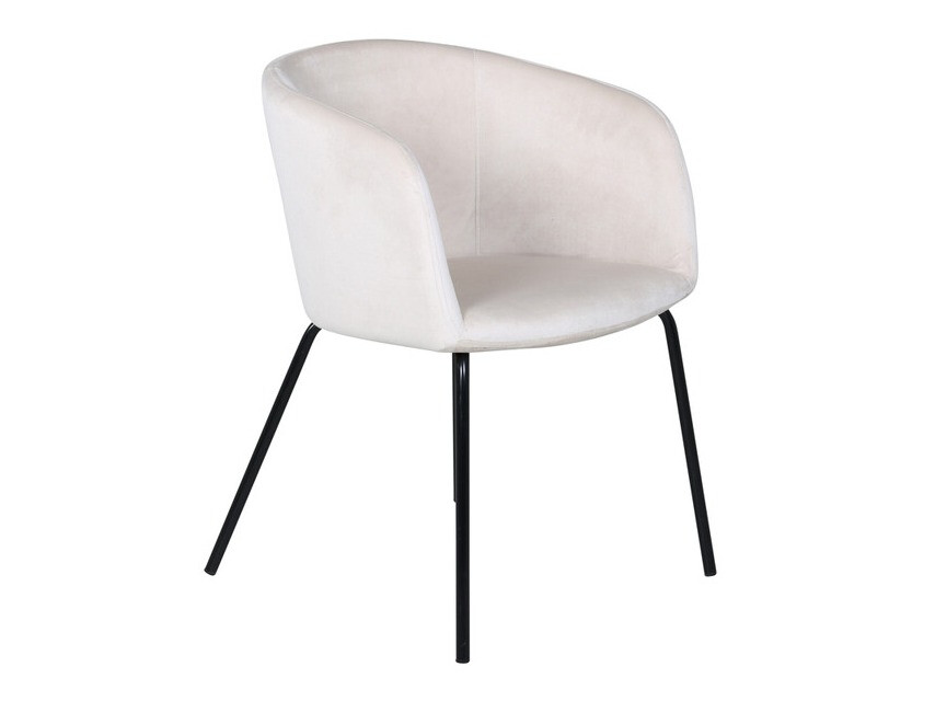 Borðstofusett Dallas 2691 (Rjómalitur + Svartur)