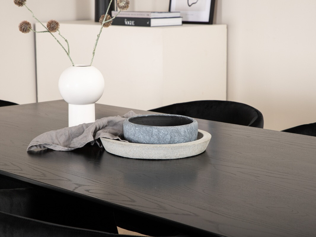 Borðstofusett Dallas 2691 (Svartur)