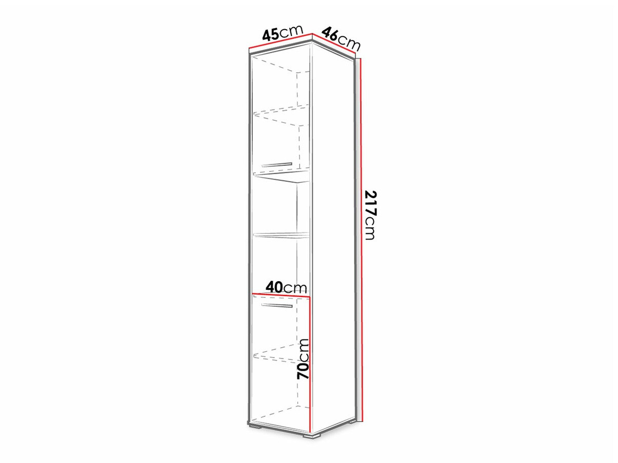 Bókahilla Concept Pro Lenart I (Grár)