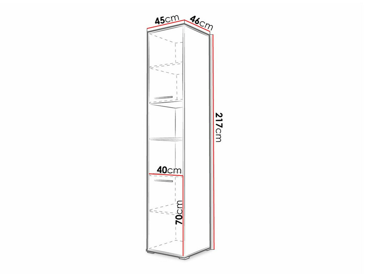 Bókahilla Concept Pro Lenart I (Hvítur)