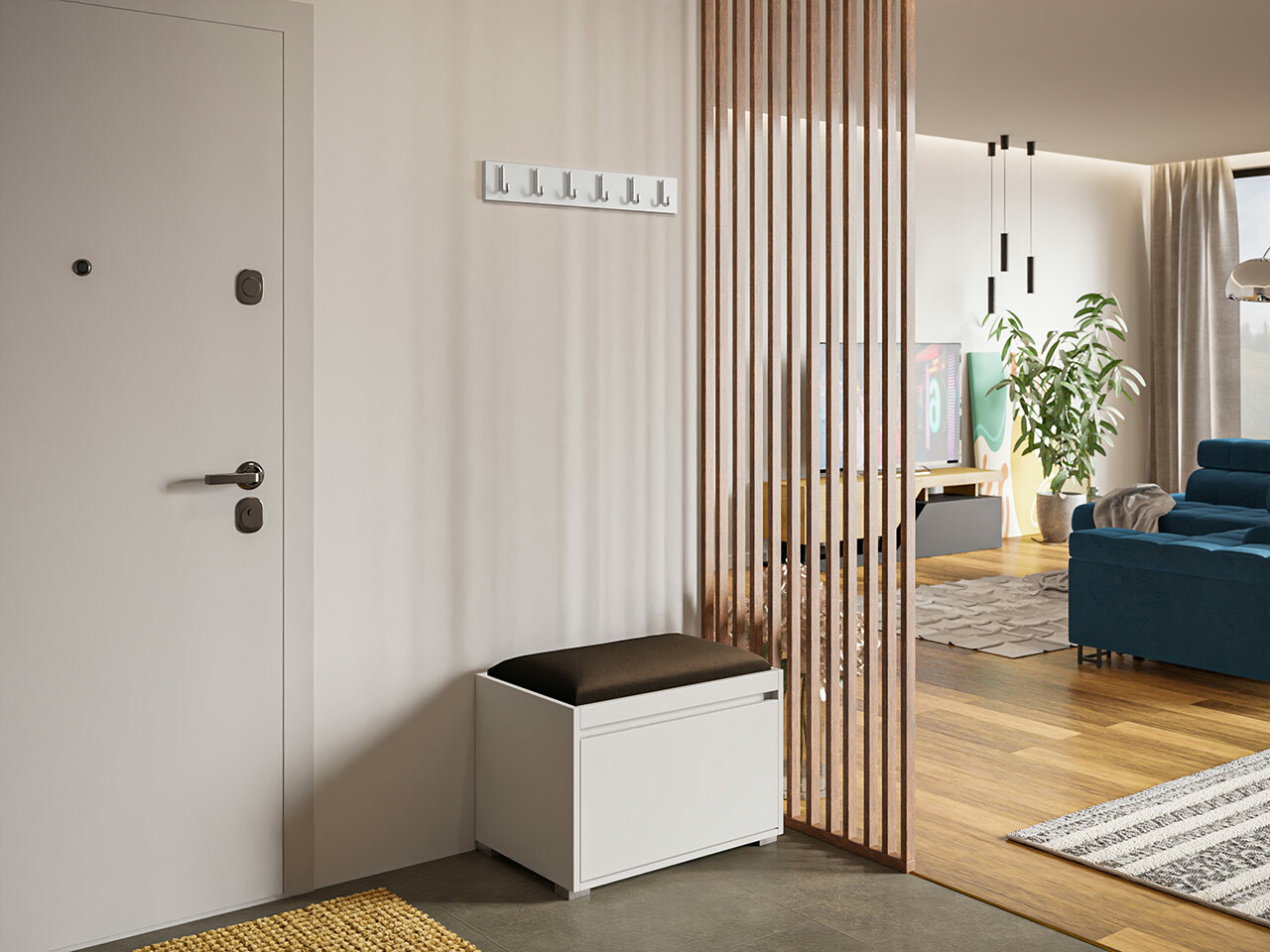 Forstofusett Comfivo Pinus VIII (Hvítur + Manila 04)
