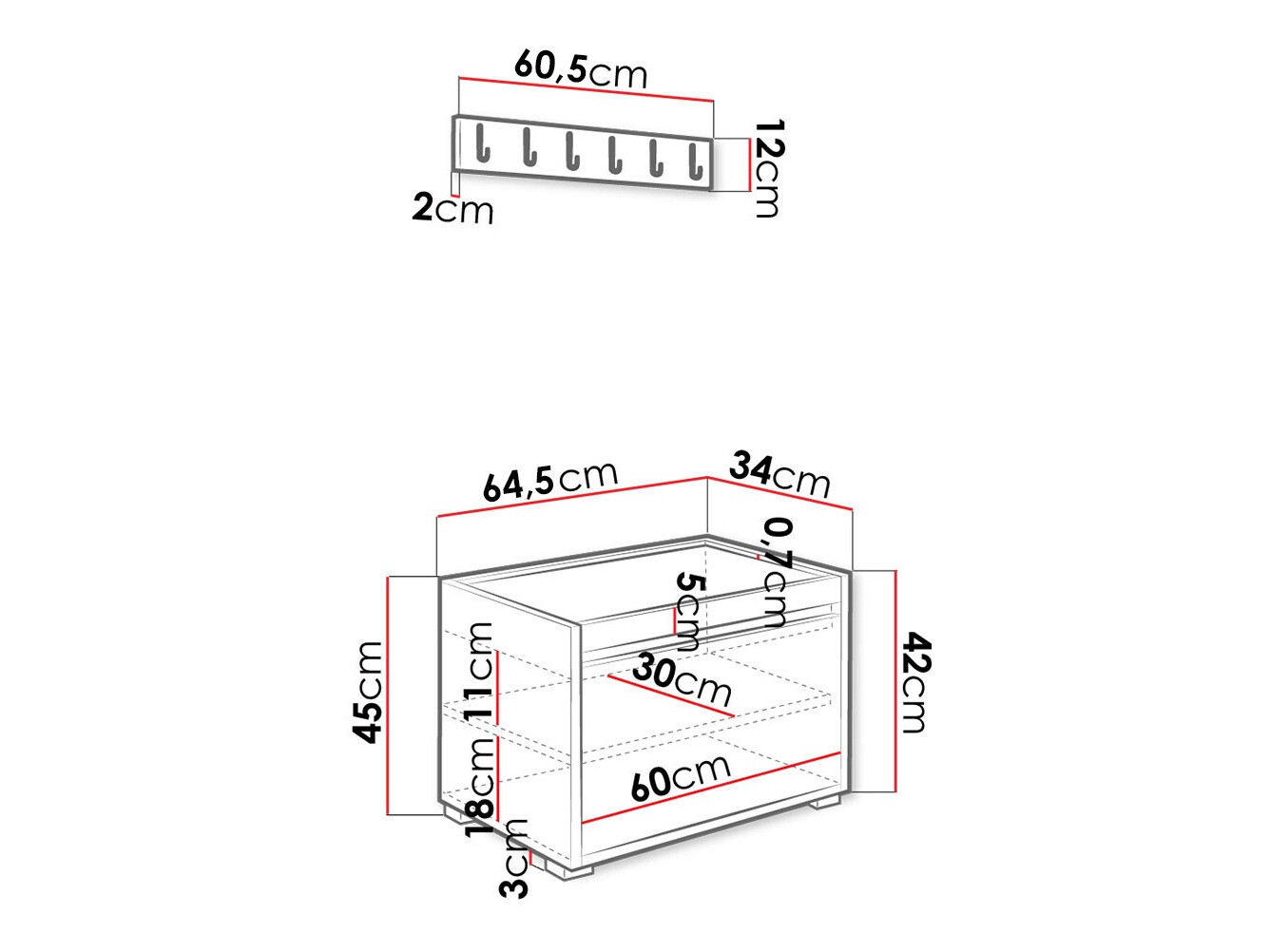 Forstofusett Comfivo Pinus VIII (Hvítur + Manila 04)