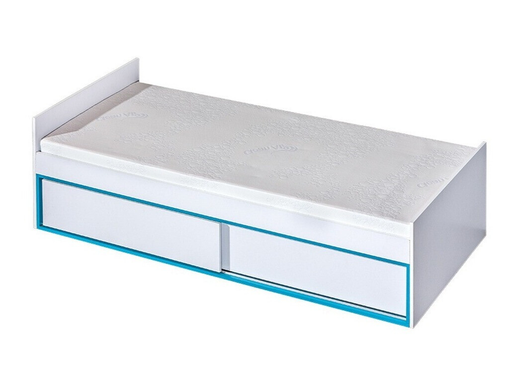 Rúm Lorlare 114 (Hvítur + Túrkís)