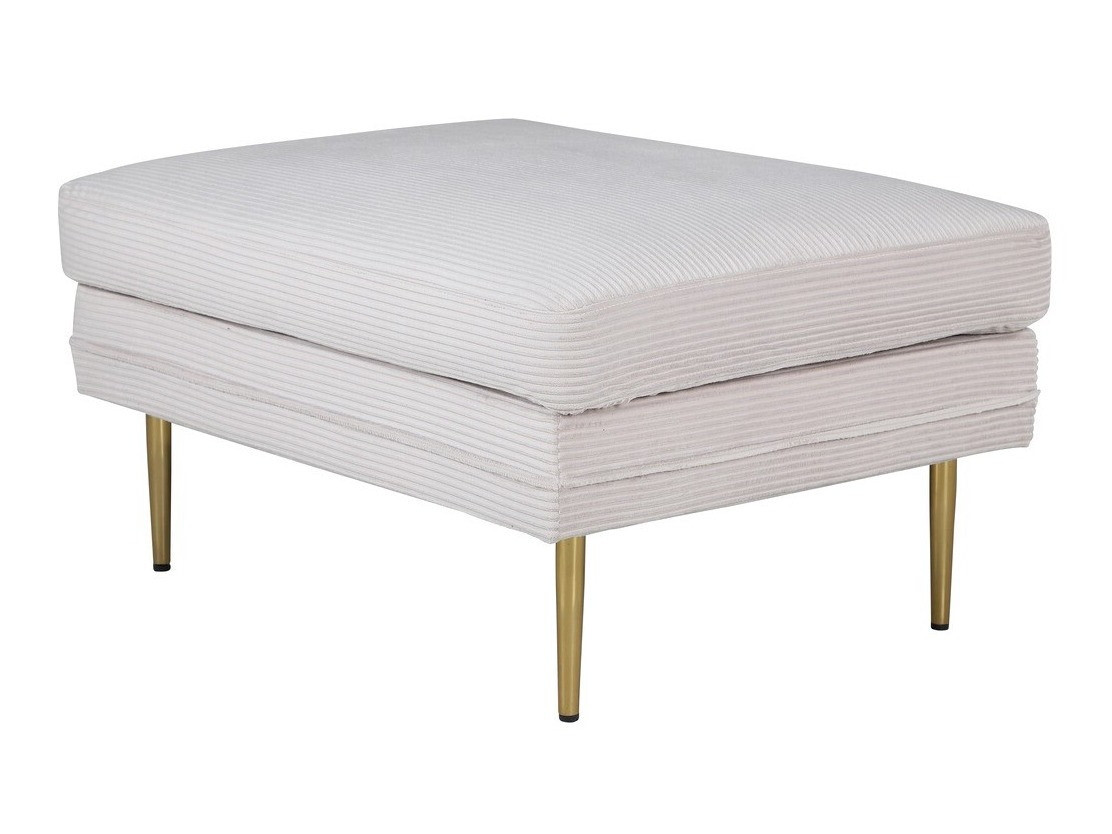 Bólstraður bekkur Dallas 2653 (Beige + Gylltur)