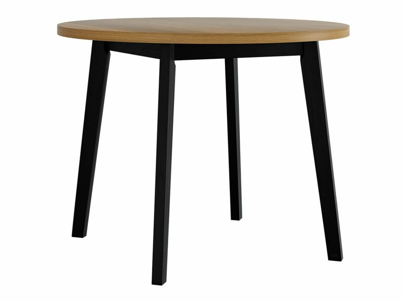 Borðstofusett Victorville 256 (Grandson-eik + Svartur)