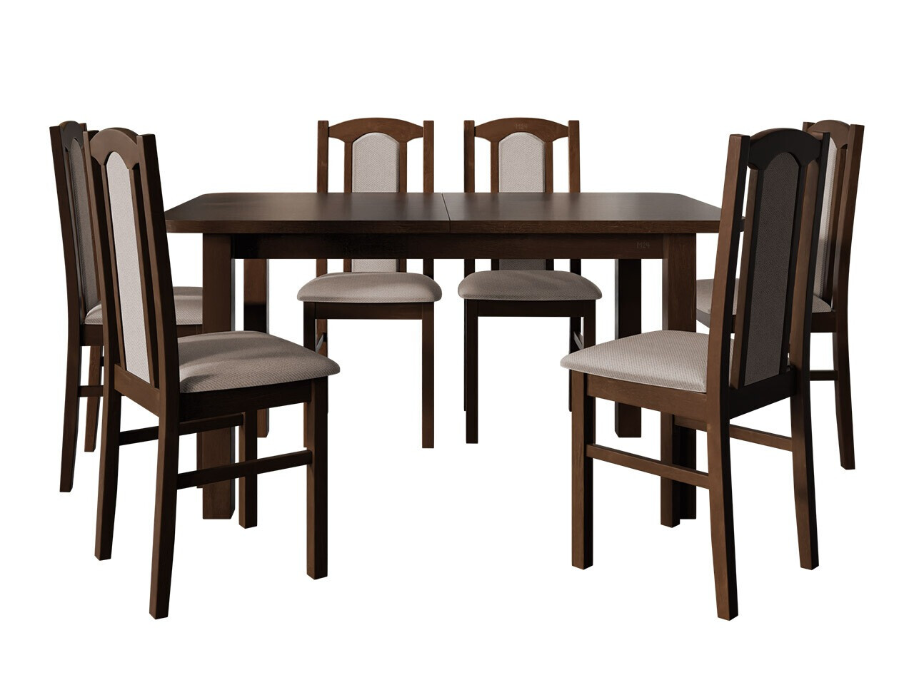 Borðstofusett Victorville 273 (Valhneta)