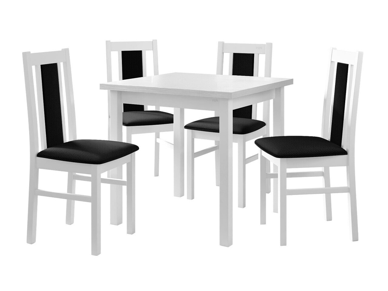 Borðstofusett Victorville 279 (Hvítur)