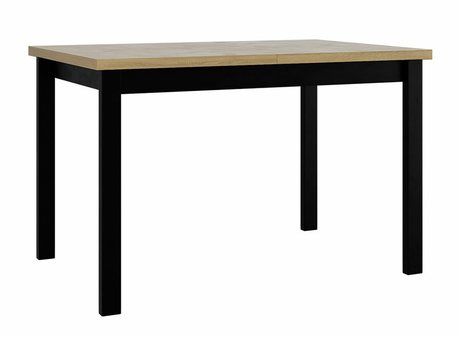 Borðstofusett Victorville 280 (Svartur + Sonoma-eik)
