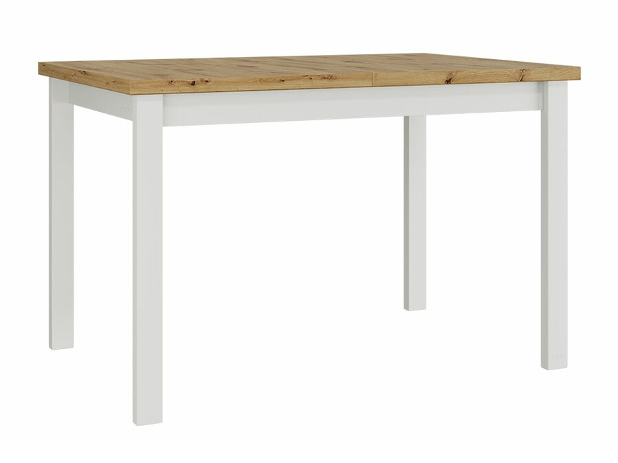 Borðstofusett Victorville 281 (Hvítur + Artisan-eik)