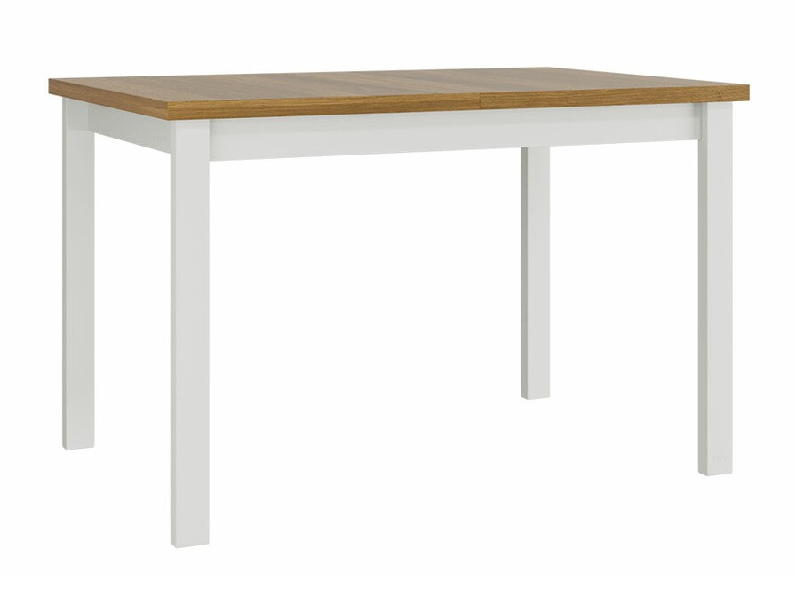 Borðstofusett Victorville 281 (Hvítur + Grandson-eik)