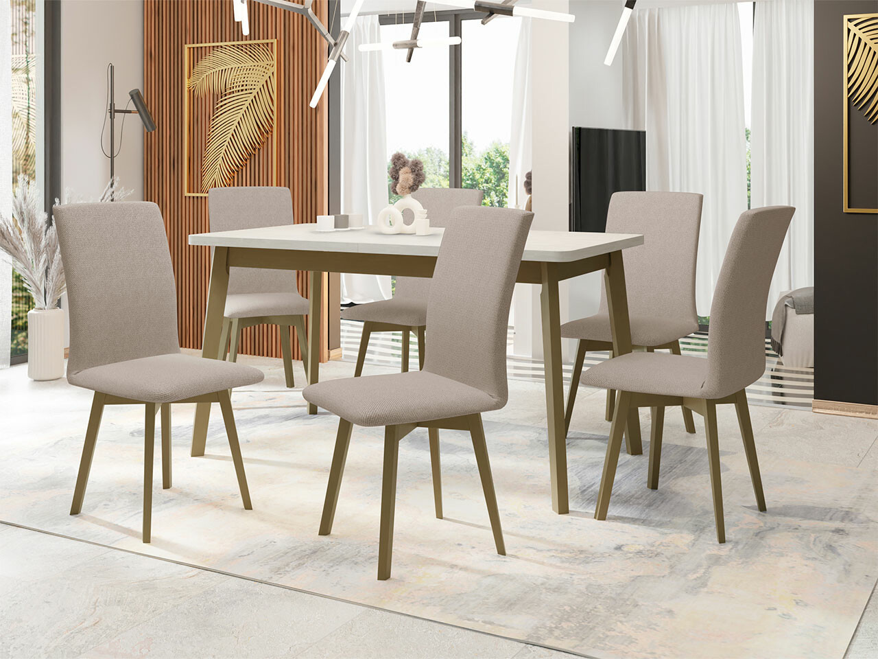 Borðstofusett Victorville 290 (Paros 2)