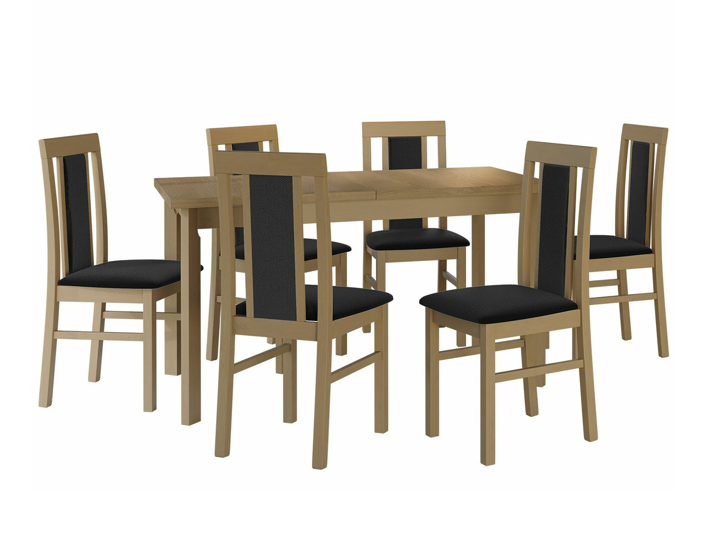 Borðstofusett Victorville 293 (Sonoma-eik)