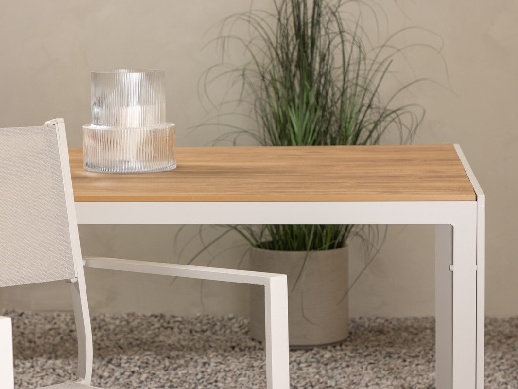 Útiborð Dallas 3890 (Beige + Ljós viður)