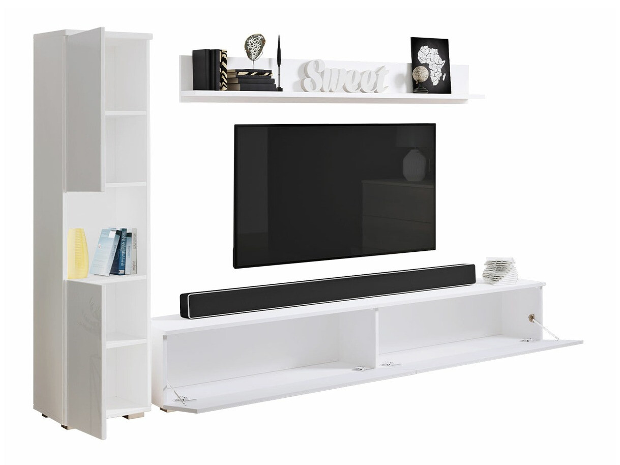 Stofusett Sarasota 130 (Dökkgrár + Hvítt háglans)