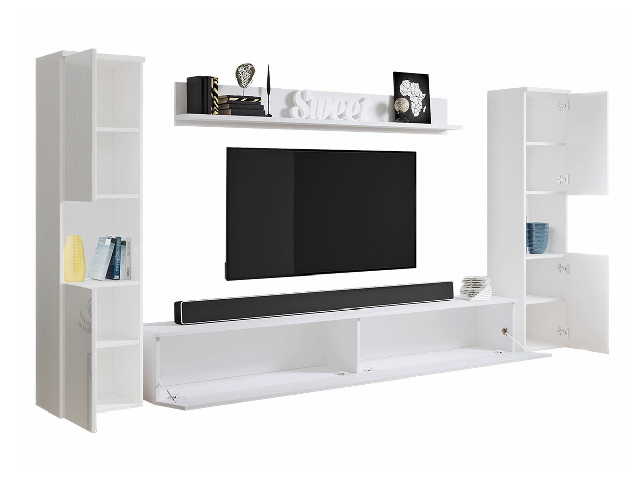 Stofusett Sarasota 131 (Dökkgrár + Hvítt háglans)