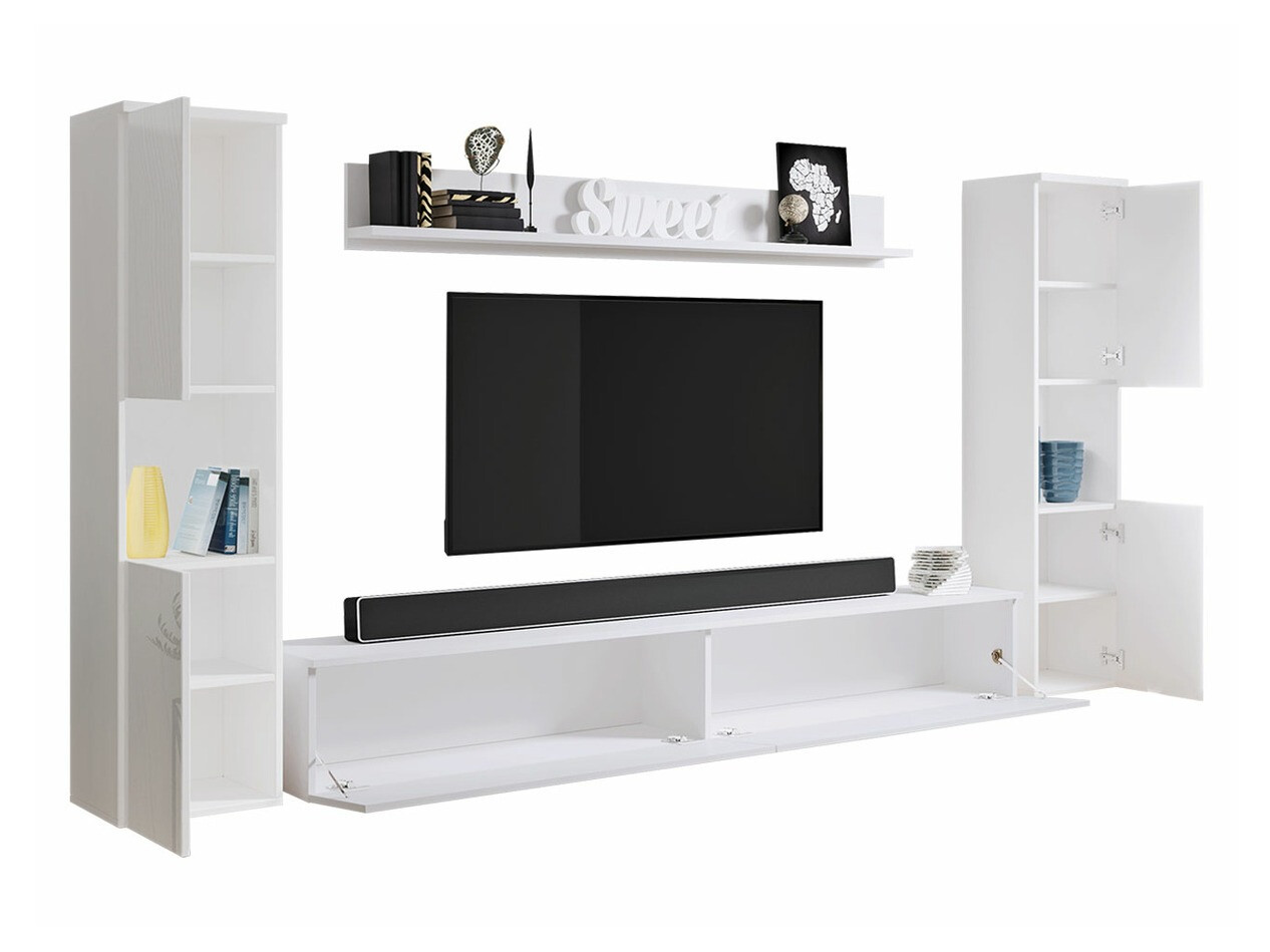 Stofusett Sarasota 131 (Dökkgrár + Hvítt háglans)