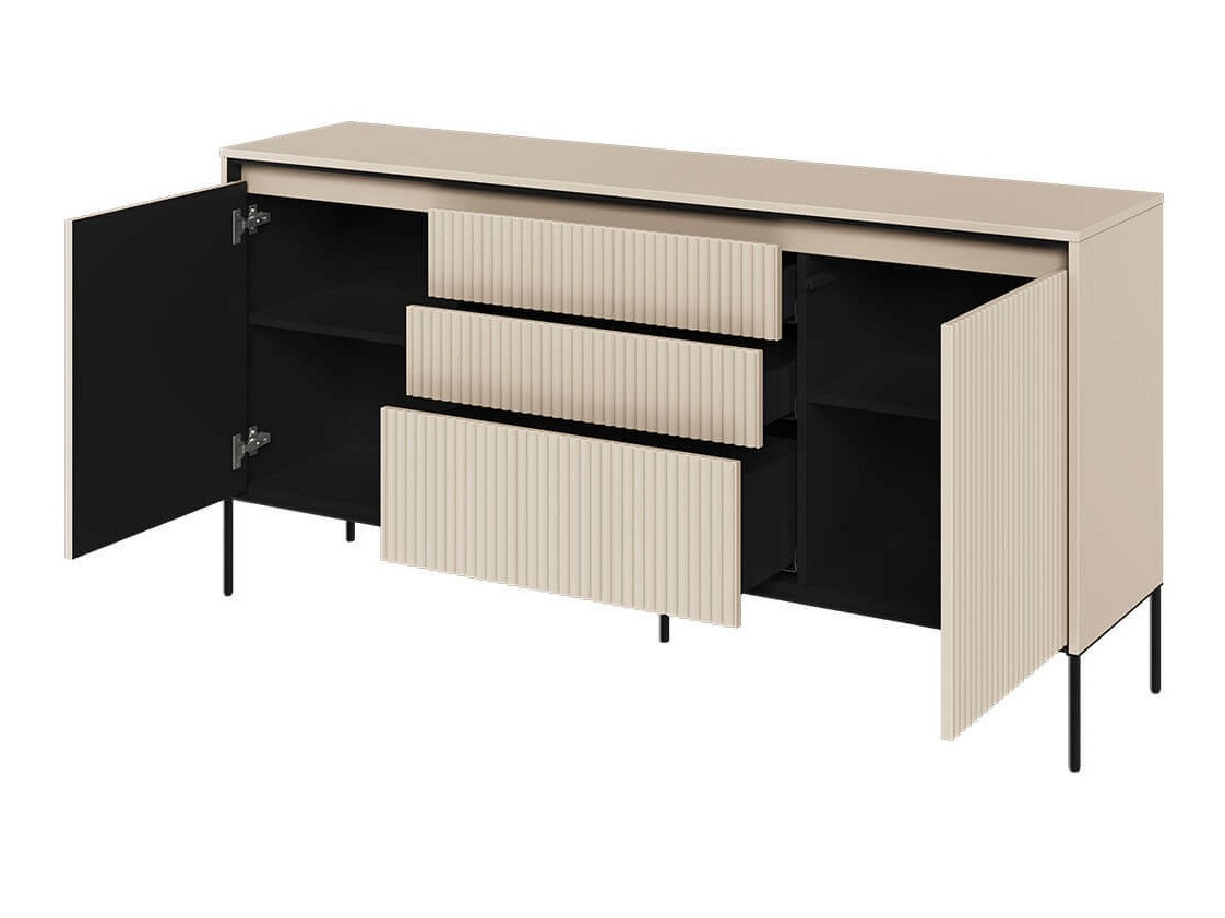 Kommóða Fernolu 100 (Beige + Svartur)