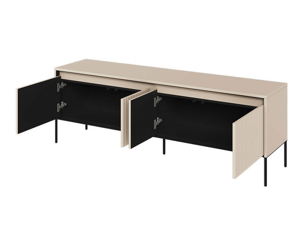 Sjónvarpsskápur Fernolu 104 (Beige + Svartur)