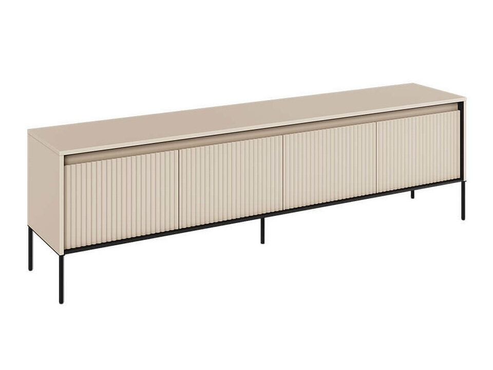 Sjónvarpsskápur Fernolu 105 (Beige + Svartur)