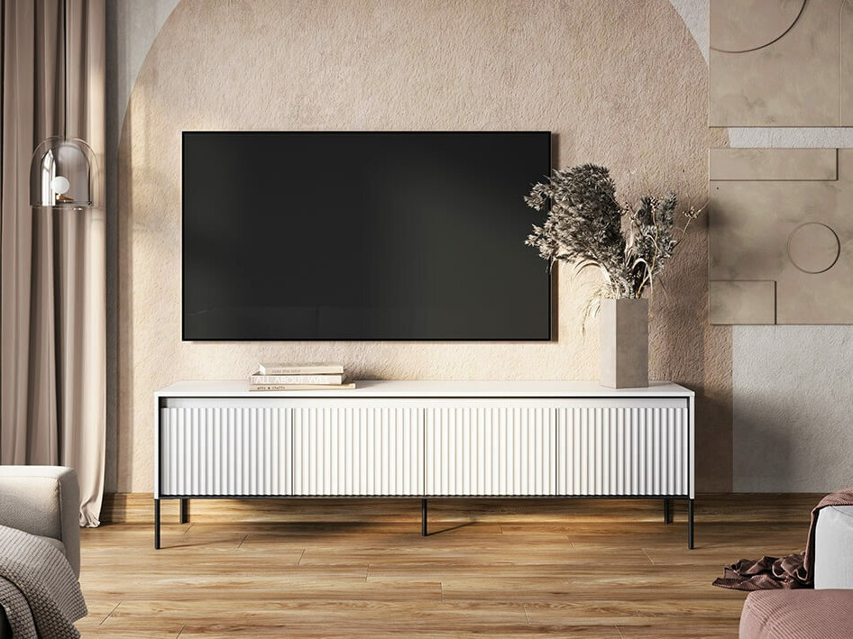 Sjónvarpsskápur Fernolu 105 (Hvítur + Svartur)