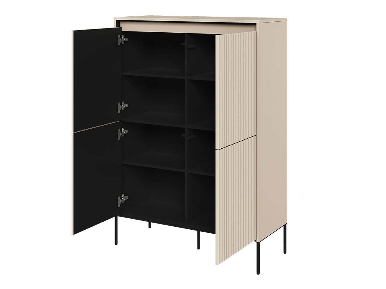 Skenkur Fernolu 102 (Beige + Svartur)