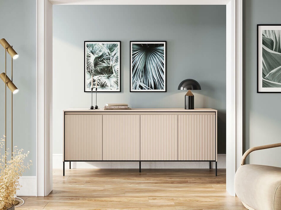 Skenkur Fernolu 103 (Beige + Svartur)