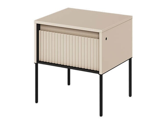 Náttborð Fernolu 111 (Beige + Svartur)