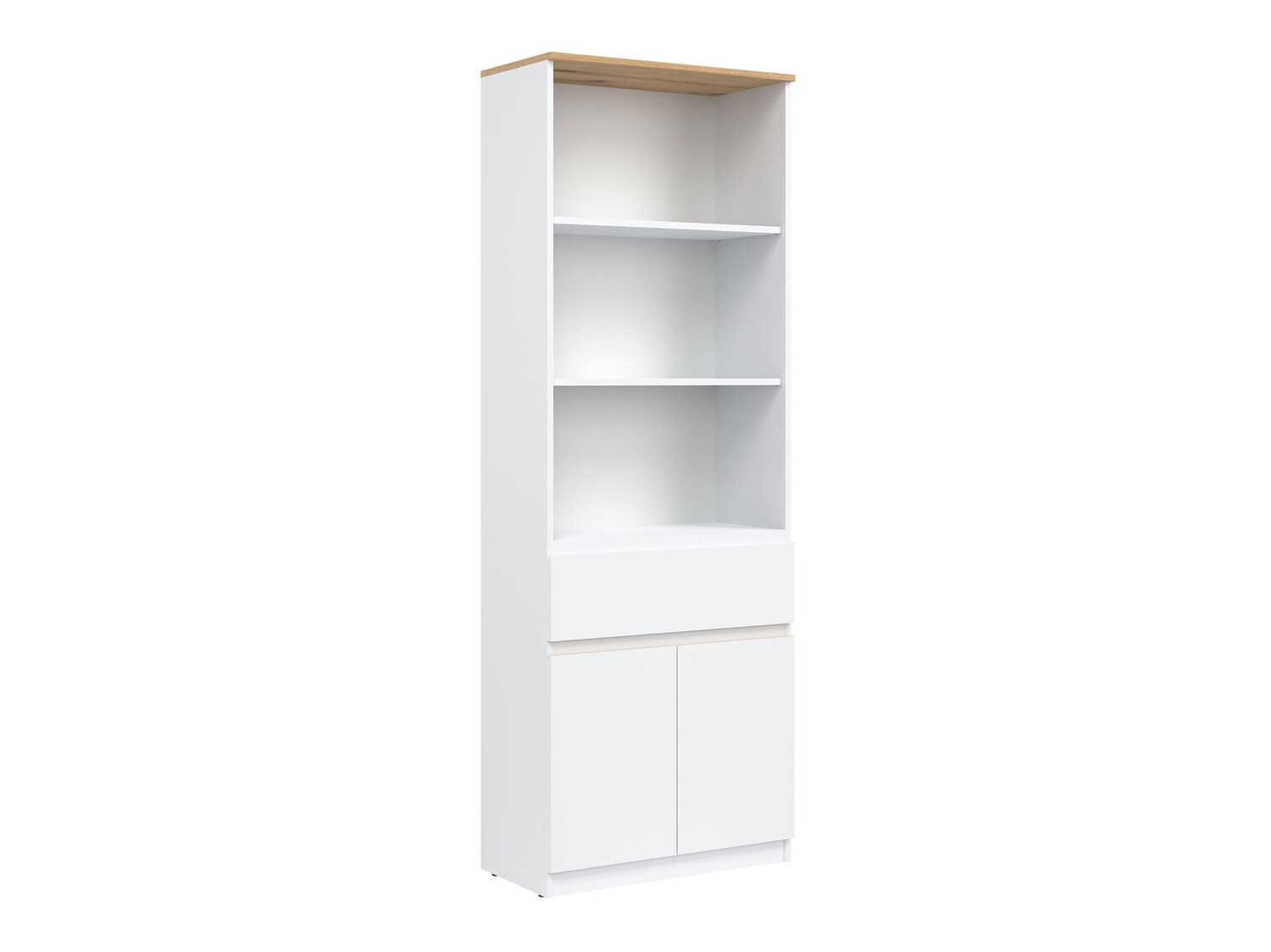 Bókahilla Catelbi 106 (Hvítur + Eik)