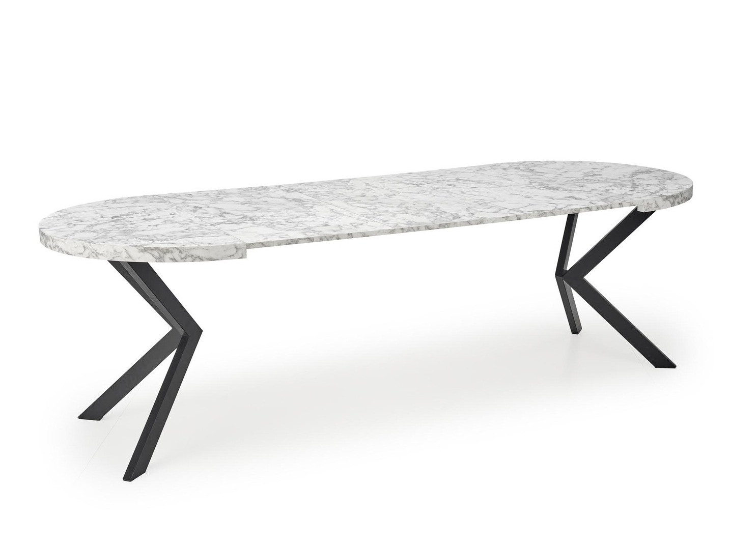 Borð Houston 1495 (Hvítur marmari + Svartur)