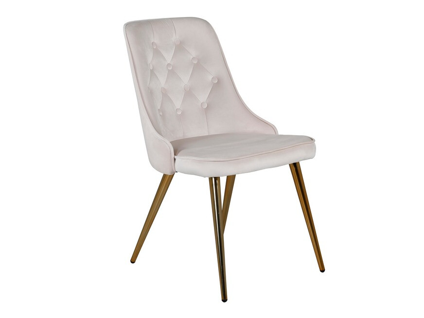 Borðstofusett Dallas 1673 (Beige + gylltur)